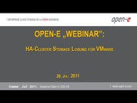 HA-Cluster Storage Losung für VMware