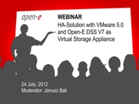 HA Solution with VMware and Open-E DSS V7 as Virtual Storage Appliance