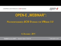 Hochverfügbares iSCSI Storage für VMware 5.0