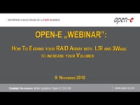How To Expand your RAID Array with LSI and 3Ware to increase your Volumes