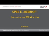 How to setup your DSS V6 in 10 min
