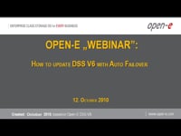 How to update DSS V6 with Auto Failover