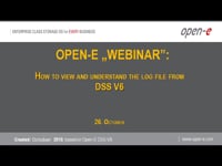 How to view and understand the log files from DSS V6