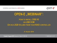 Installing Open-E DSS V6