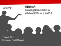 Installing Open-E DSS V7 with two SSDs for a RAID 1