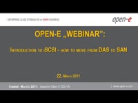 Introduction to iSCSI - how to move from DAS to SAN