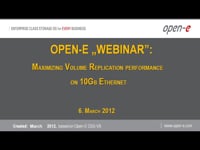 Maximizing Volume Replication performance on 10Gb Ethernet