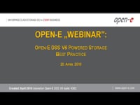 Open-E DSS V6 Powered Storage - best practice