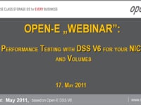 Performance Testing with DSS V6 for your NIC's and Volumes
