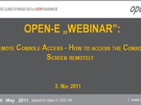 Remote Console Access - How to access the Console Screen remotely