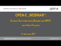Storage Solutions when Bonding and MPIO with Auto Failover