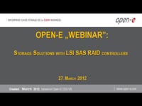 Storage Solutions with LSI SAS RAID controllers