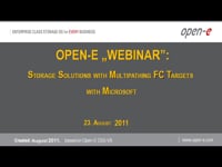 Storage Solutions with Multipathing FC Targets with Microsoft