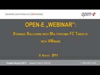 Storage Solutions with Multipathing FC Targets with VMware