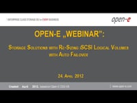 Storage Solutions with Re-Sizing iSCSI Logical Volumes with Auto Failover or Volume Replication