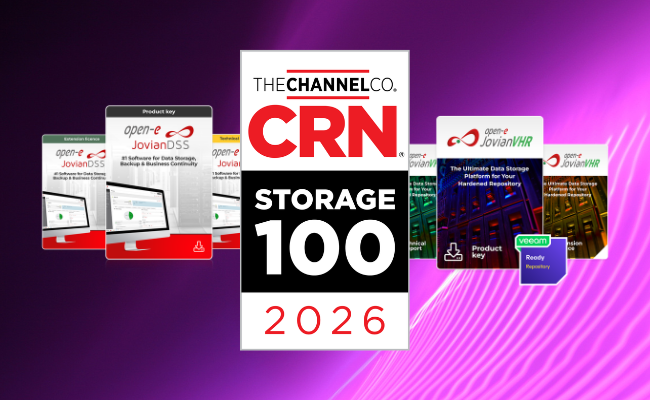 Open-E Recognized in CRN Storage 100 2026