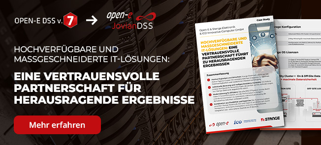 Open-E Fallstudie mit Stange Elektronik
