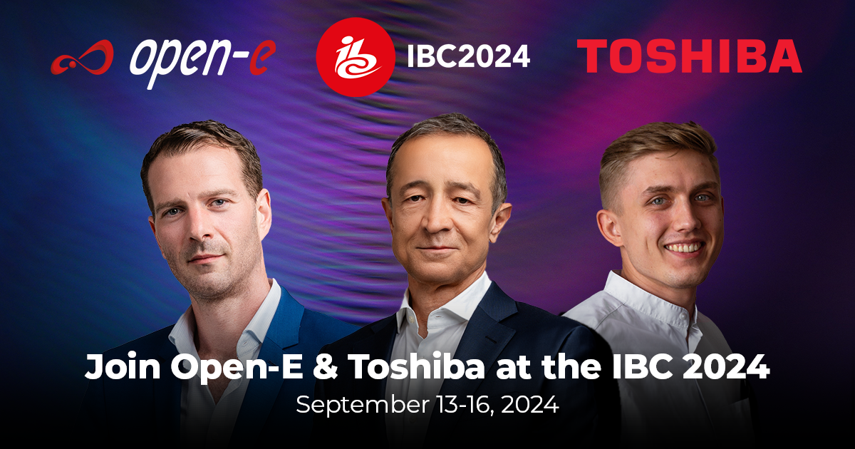Explore Data Storage Solutions at IBC2024 with Toshiba and Open-E