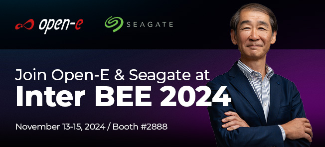 Open-E & Seagate at Inter BEE 2024