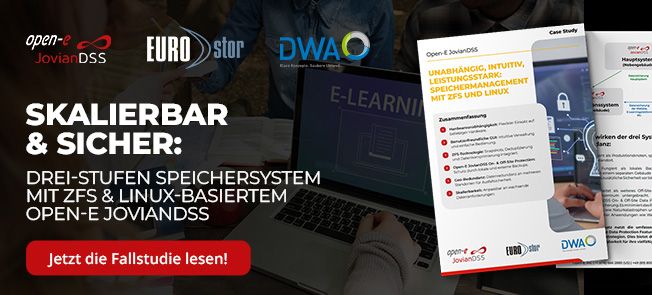 Fallstudie|Zukunftssichere Datenspeicherung mit Open-E JovianDSS 