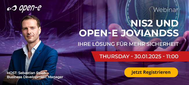 Open-E JovianDSS Webinar: NIS2 verstehen und mit Open-E JovianDSS umsetzen