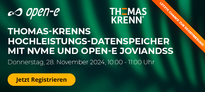 Unabhängigkeit von Hardware und Hypervisor mit Open-E JovianDSS