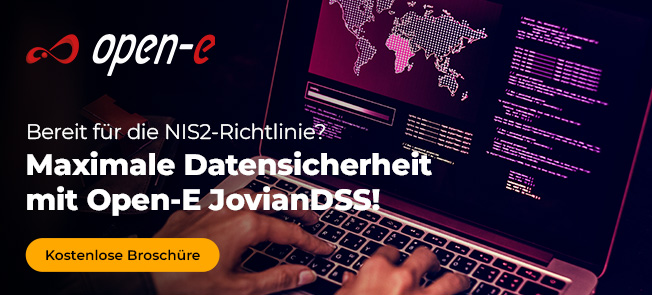 Open-E JovianDSS Webinar: NIS2 verstehen und mit Open-E JovianDSS umsetzen