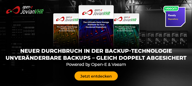 Open-E JovianVHR The Ultimate Data Storage Platform for Your Veeam® Hardened Repository