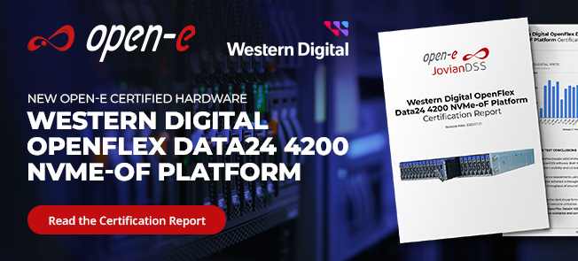 New Hardware Certified Component - Western Digital OpenFlex Data24 4200 NVMe-oF Platform