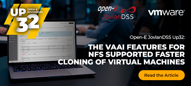 Open-E JovianDSS Up32: VMware VAAI Support