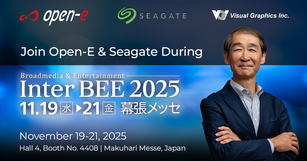 Open-E Seagate and VGI at Inter BEE 2025