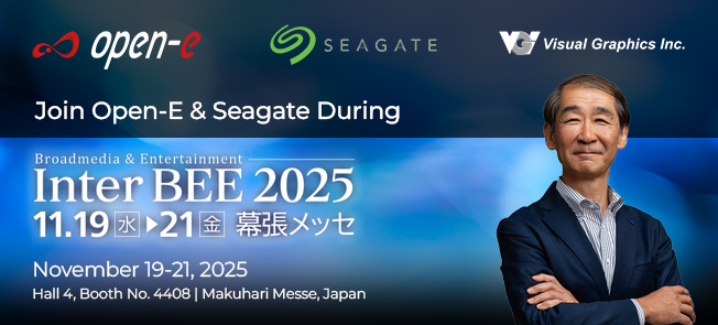 Meet Open-E, Seagate, and VGI at Inter BEE 2025