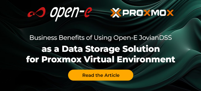 Using Open-E JovianDSS as a Data Storage Solution for Proxmox VE