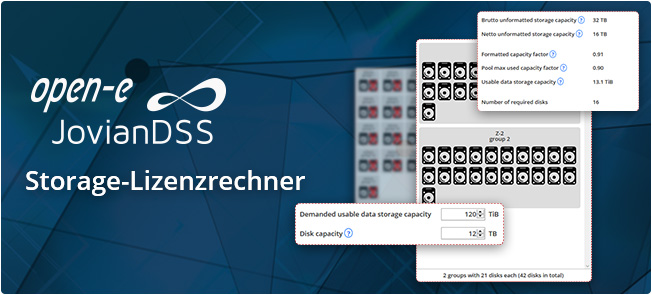 Open-E JovianDSS Lizenzrechner