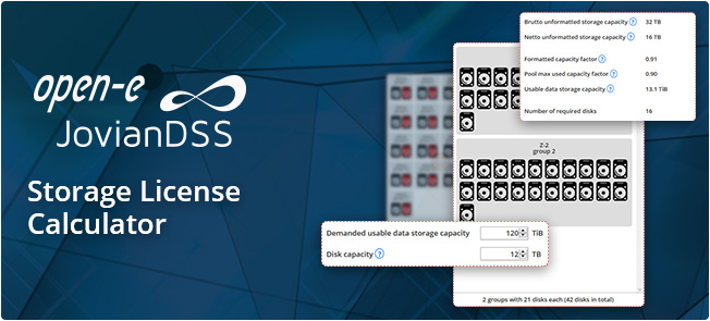 Open-E JovianDSS License Calculator