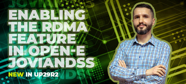 Watch the video tutorial - Enabling the RDMA Feature in Open-E JovianDSS