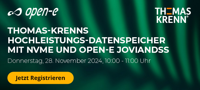 Unabhängigkeit von Hardware und Hypervisor mit Open-E JovianDSS