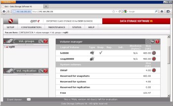 Asynchronous volume replication of VMware Virtual Machines with DSS and Acronis Backup and Recovery software Solution for VMware, Acronis Backup and Recovery and DSS V6