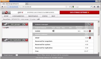 Asynchronous Volume Replication of VMware Virtual Machines with DSS and Acronis Backup and Recovery software Solution for VMware, Acronis Backup and Recovery and DSS V6