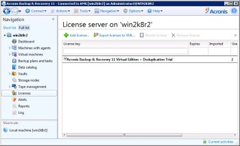 Asynchronous volume replication of VMware Virtual Machines with DSS and Acronis Backup and Recovery software Solution for VMware, Acronis Backup and Recovery and DSS V6
