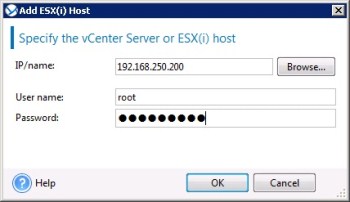 Asynchronous volume replication of VMware Virtual Machines with DSS and Acronis Backup and Recovery software Solution for VMware, Acronis Backup and Recovery and DSS V6