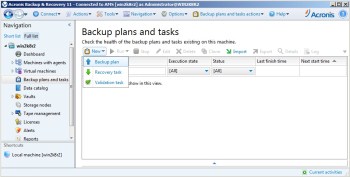 Asynchronous volume replication of VMware Virtual Machines with DSS and Acronis Backup and Recovery software Solution for VMware, Acronis Backup and Recovery and DSS V6