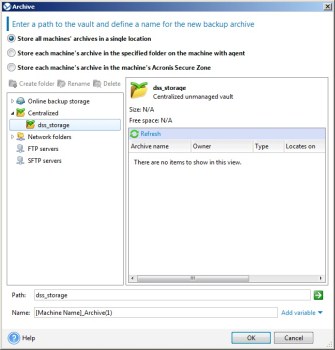 Asynchronous volume replication of VMware Virtual Machines with DSS and Acronis Backup and Recovery software Solution for VMware, Acronis Backup and Recovery and DSS V6