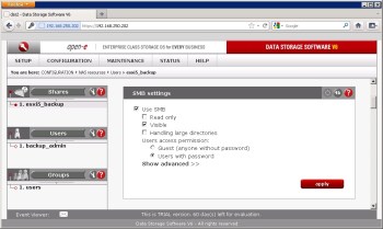 Asynchronous volume replication of VMware Virtual Machines with DSS and Acronis Backup and Recovery software Solution for VMware, Acronis Backup and Recovery and DSS V6