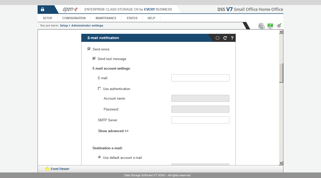 DSS V7 SOHO - System management 3/3