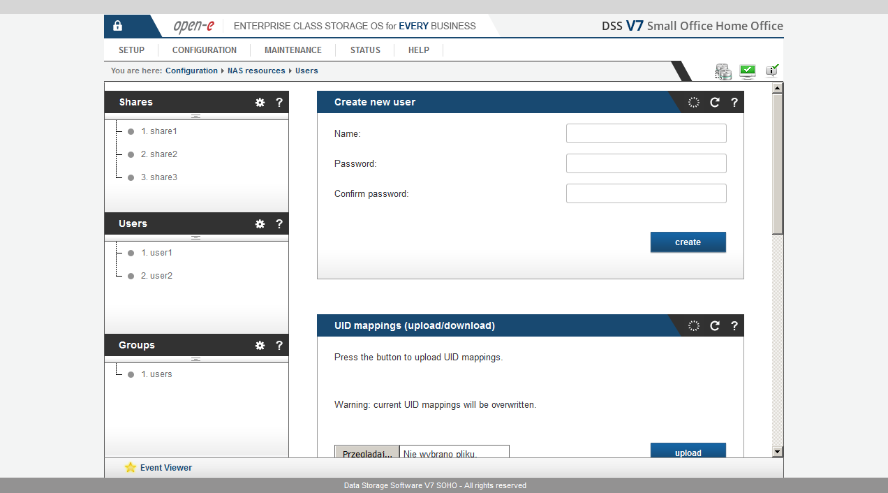 DSS V7 SOHO - NAS/SMB/NFS 2/4