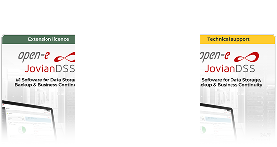 Open-E JovianDSS extension and support license
